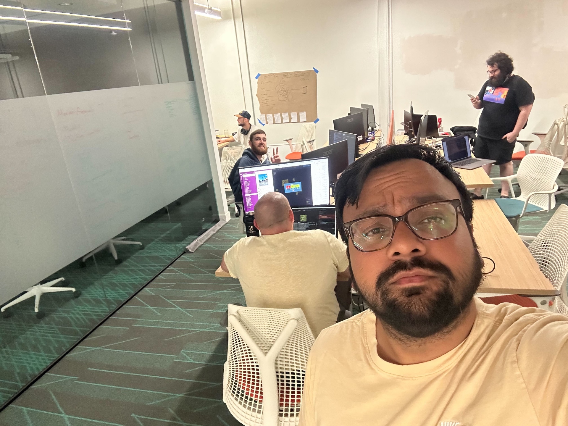 Engineers working together